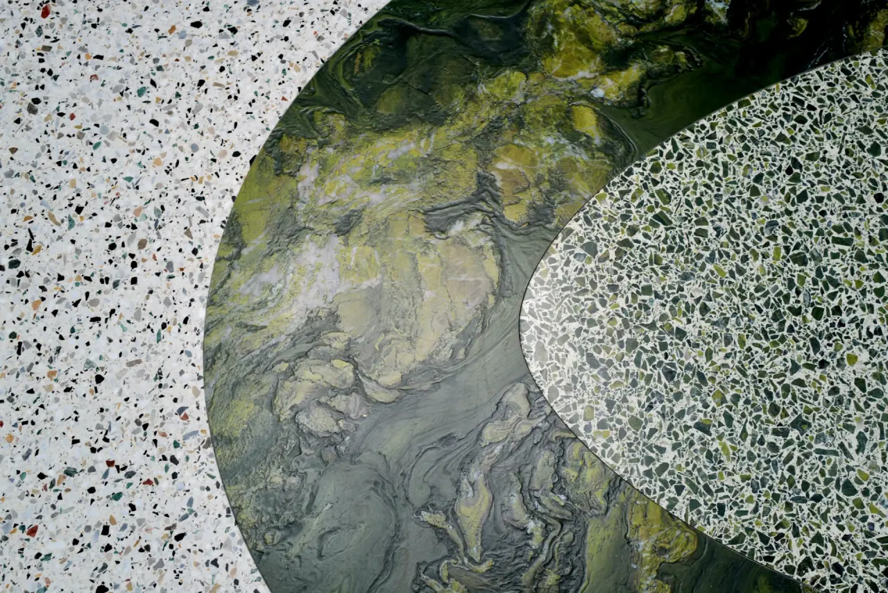 Showroom terrazzo natuursteen sereno